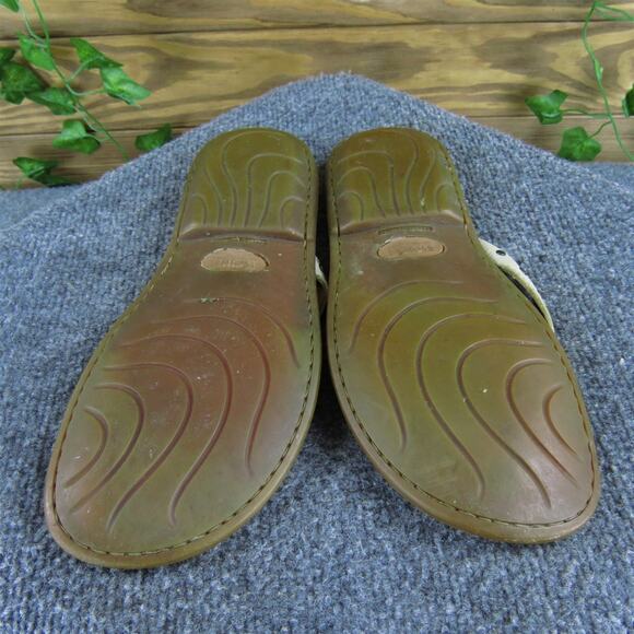 Born Women's Flip Flop Beige Leather Sz 8 Medium Used 2025 - Picture 7 of 7